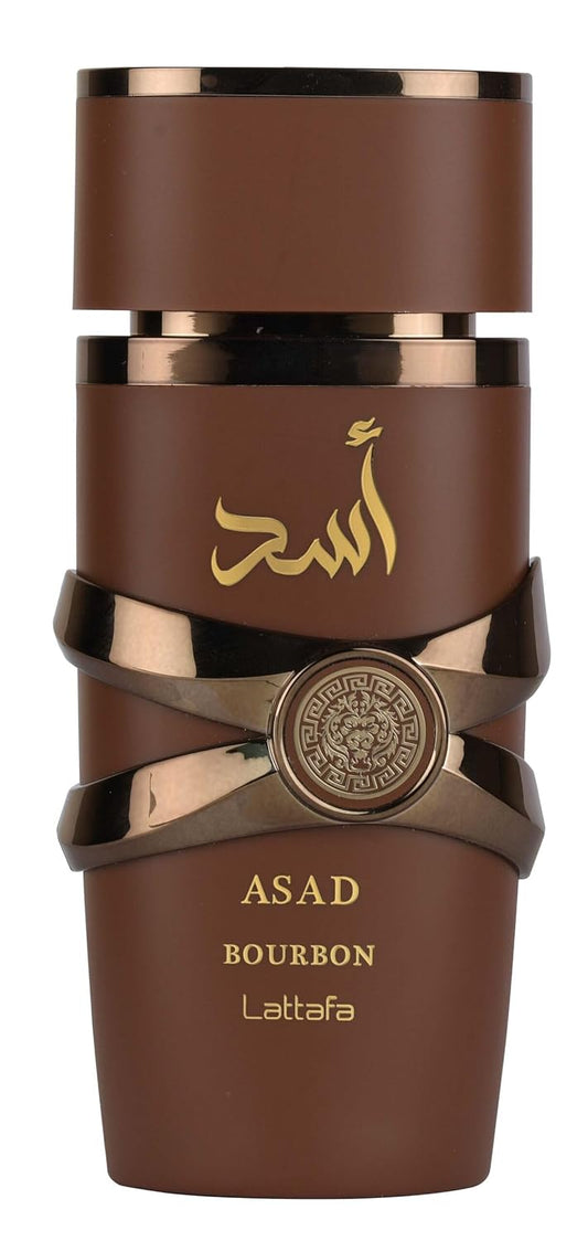 Lattafa Asad Bourbon Eau de Parfum 3.4 oz | Men's Arabic Fragrance | Loro Essentials