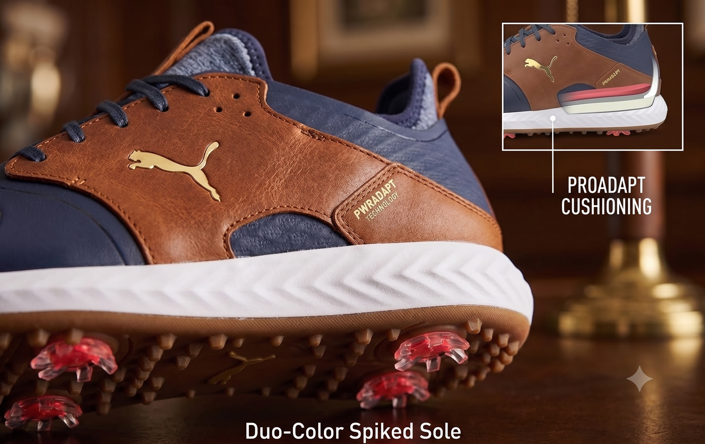 Puma Ignite PWRADAPT Caged Crafted Golf Shoes size 10.5