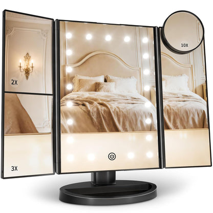LED Vanity Makeup Mirror with Lights & Magnification