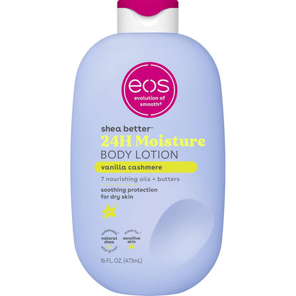 Vanilla Cashmere Body Lotion – 24-Hour Moisture with Natural Shea Butter, Lightweight & Non-Greasy Formula, Vegan Skin Care, 16 fl oz