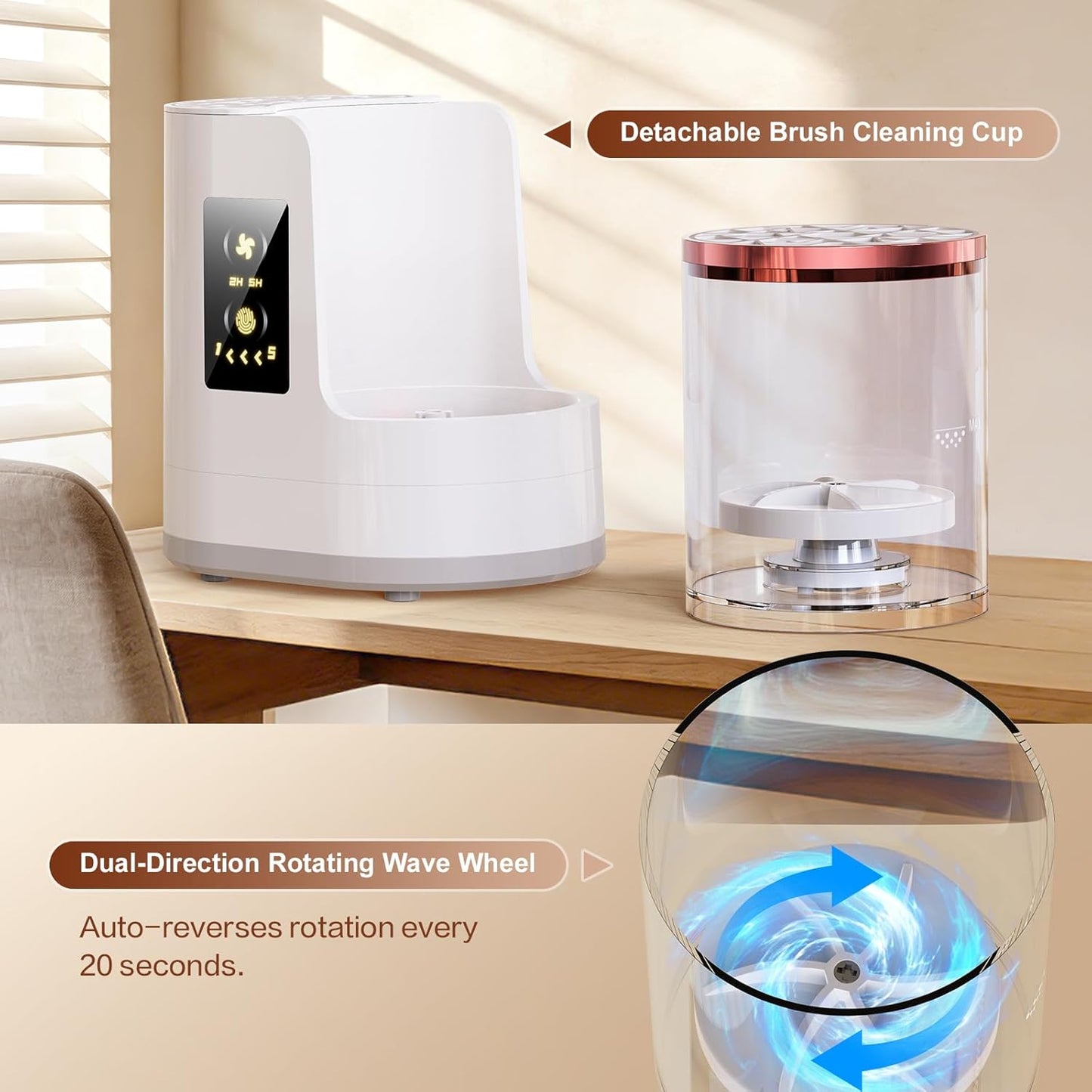 3-in-1 Electric Makeup Brush Cleaner
