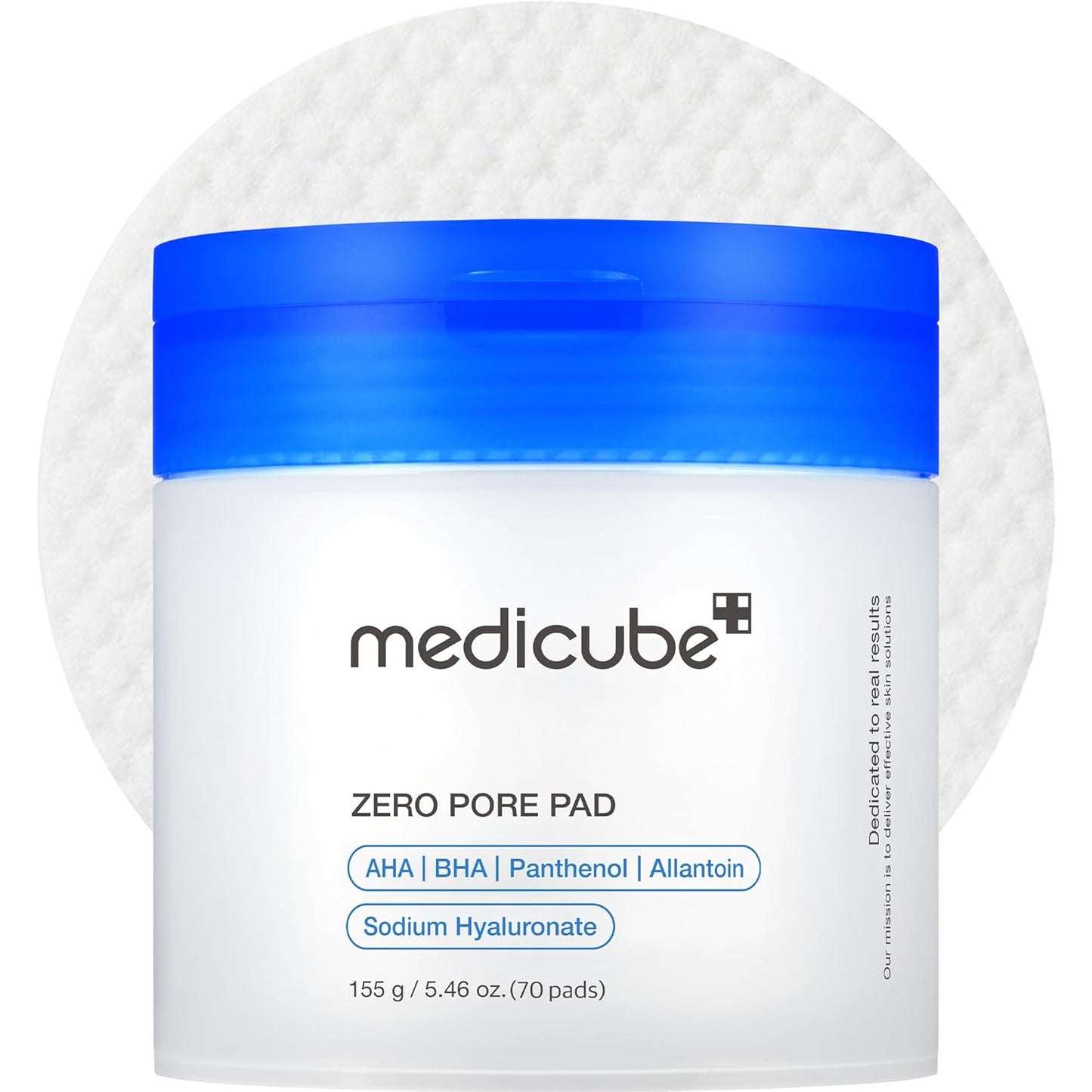 Zero Pore Exfoliating Toner Pads – Dual-Textured Facial Pads with AHA & BHA for Smoother Skin and Pore Care, 70 Count