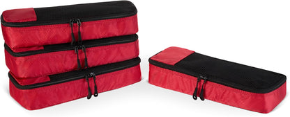 Travel Packing Cubes Set – 4 Piece Luggage Organizer Set (Blue)