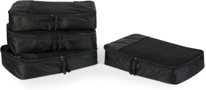Travel Packing Cubes Set – 4 Piece Luggage Organizer Set (Blue)