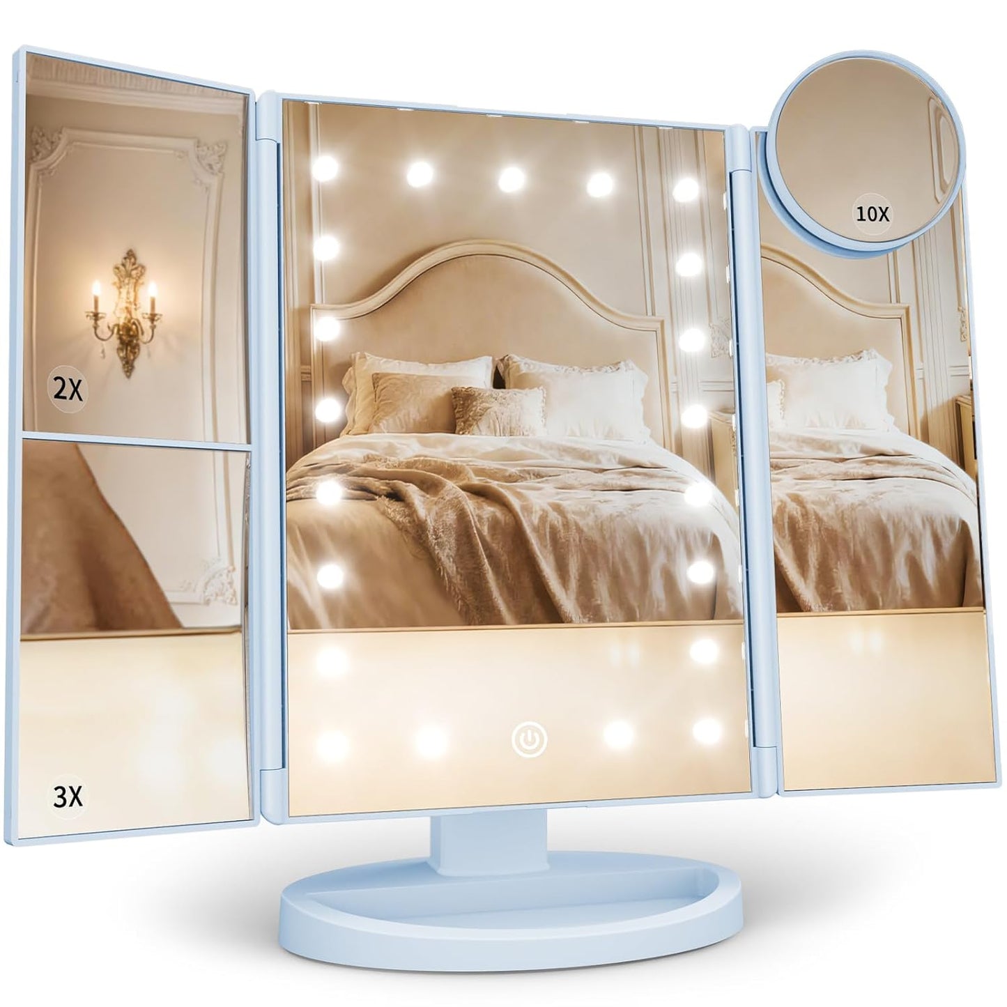 LED Vanity Makeup Mirror with Lights & Magnification