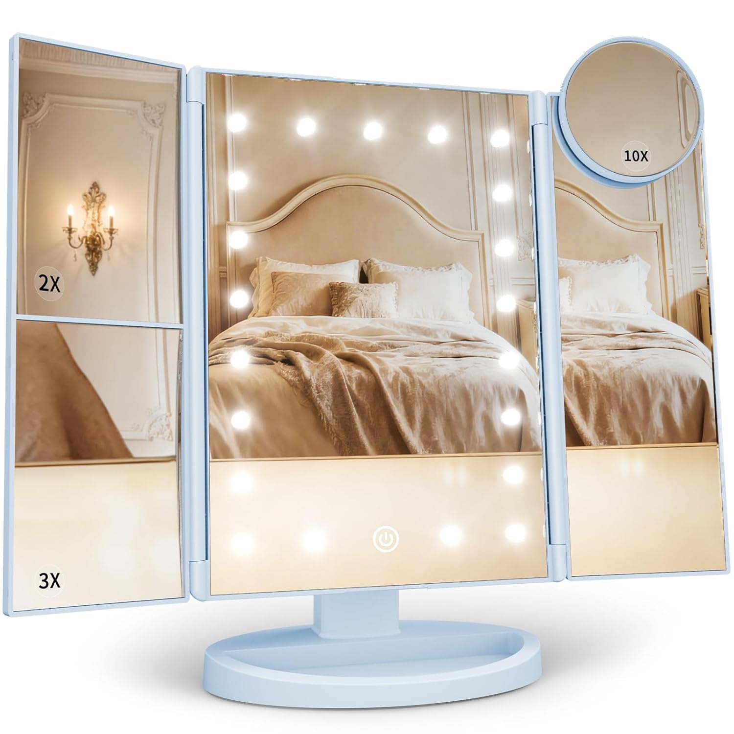 LED Vanity Makeup Mirror with Lights & Magnification