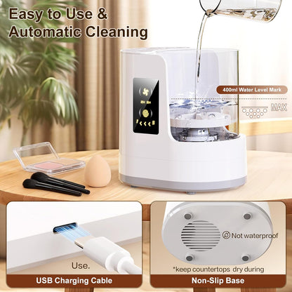 3-in-1 Electric Makeup Brush Cleaner