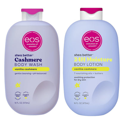 Vanilla Cashmere Body Lotion – 24-Hour Moisture with Natural Shea Butter, Lightweight & Non-Greasy Formula, Vegan Skin Care, 16 fl oz