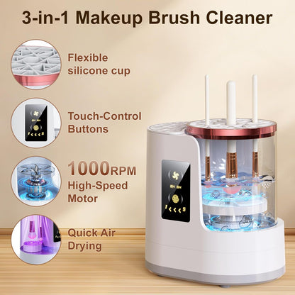 3-in-1 Electric Makeup Brush Cleaner