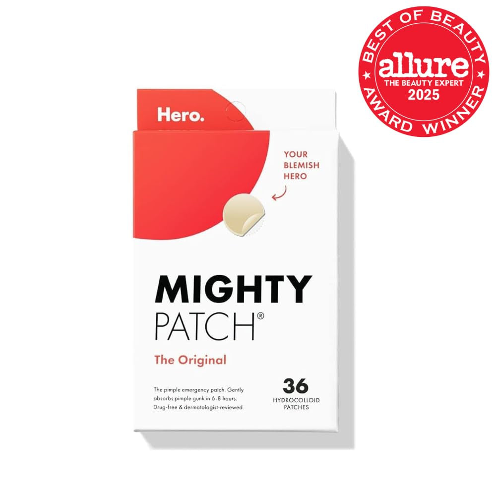 Hydrocolloid Acne Pimple Patches – Invisible Spot Treatment for Zits & Whiteheads, Overnight Blemish Cover, 36 Count