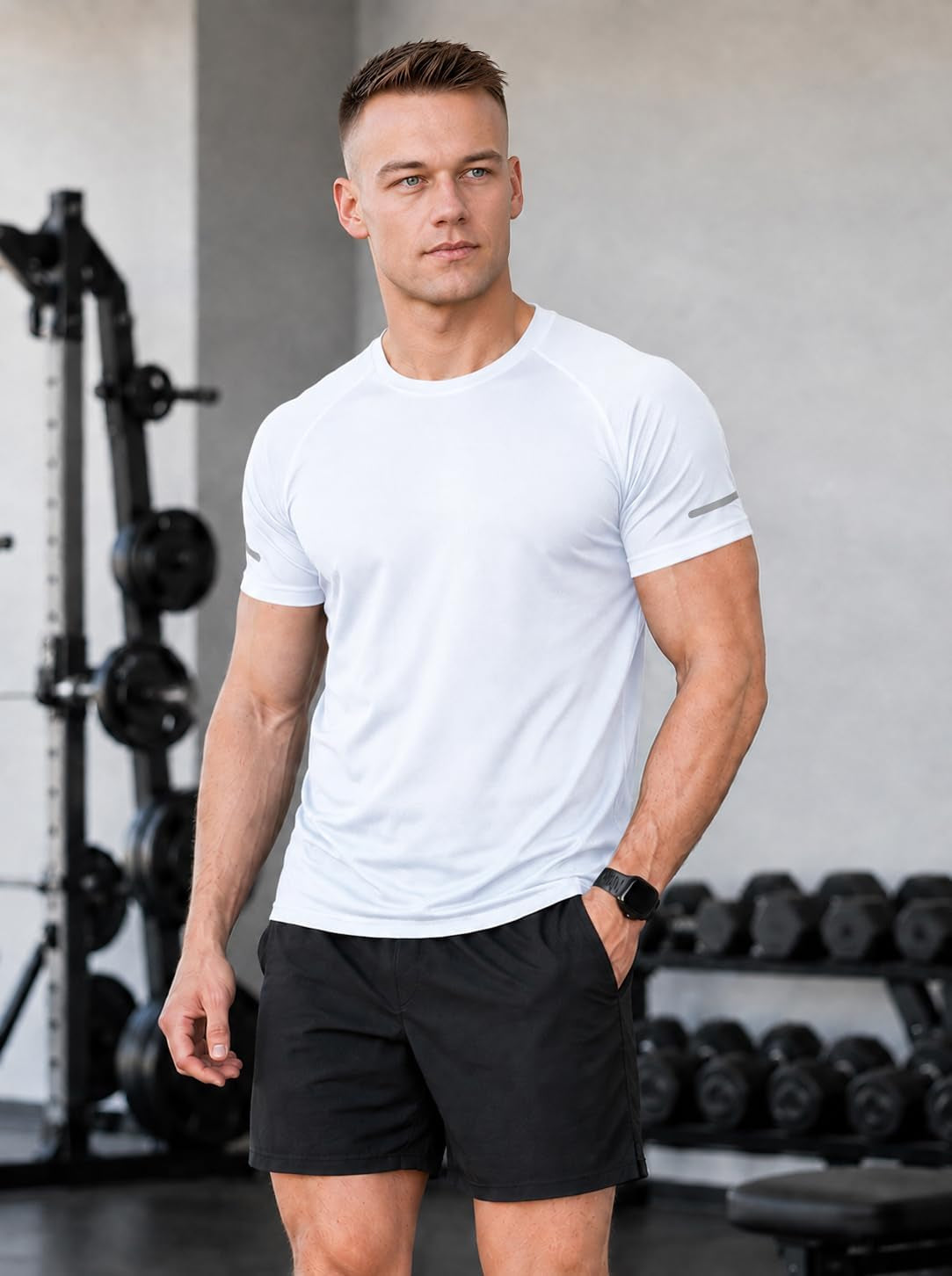 Men's Quick-Dry Mesh Athletic Workout T-Shirts - 1/3 Pack