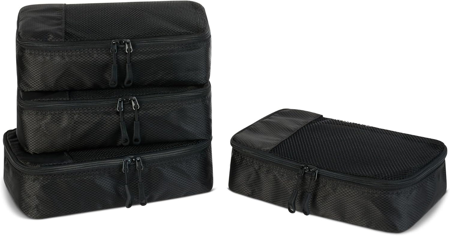 Travel Packing Cubes Set – 4 Piece Luggage Organizer Set (Blue)