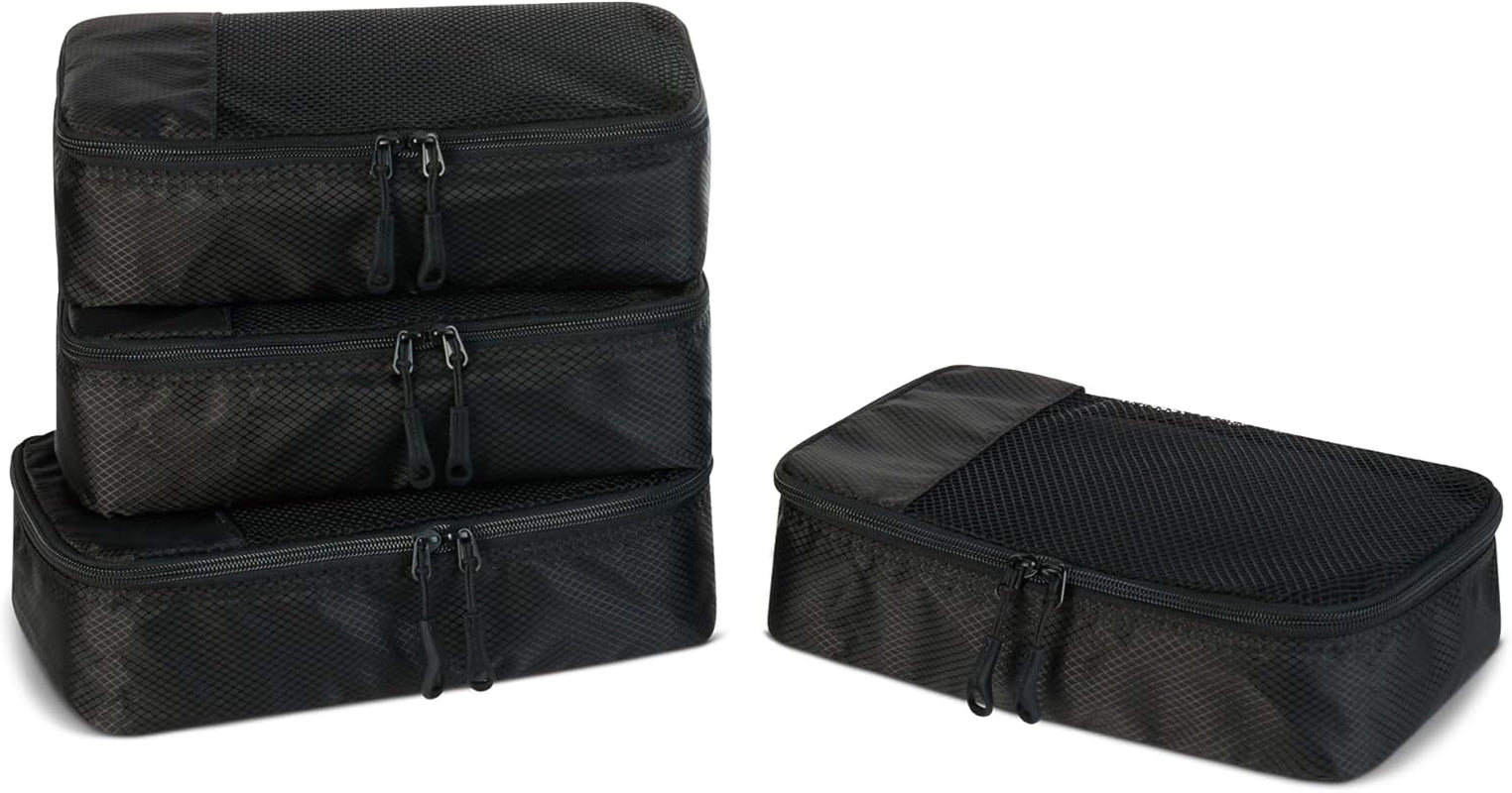 Travel Packing Cubes Set – 4 Piece Luggage Organizer Set (Blue)