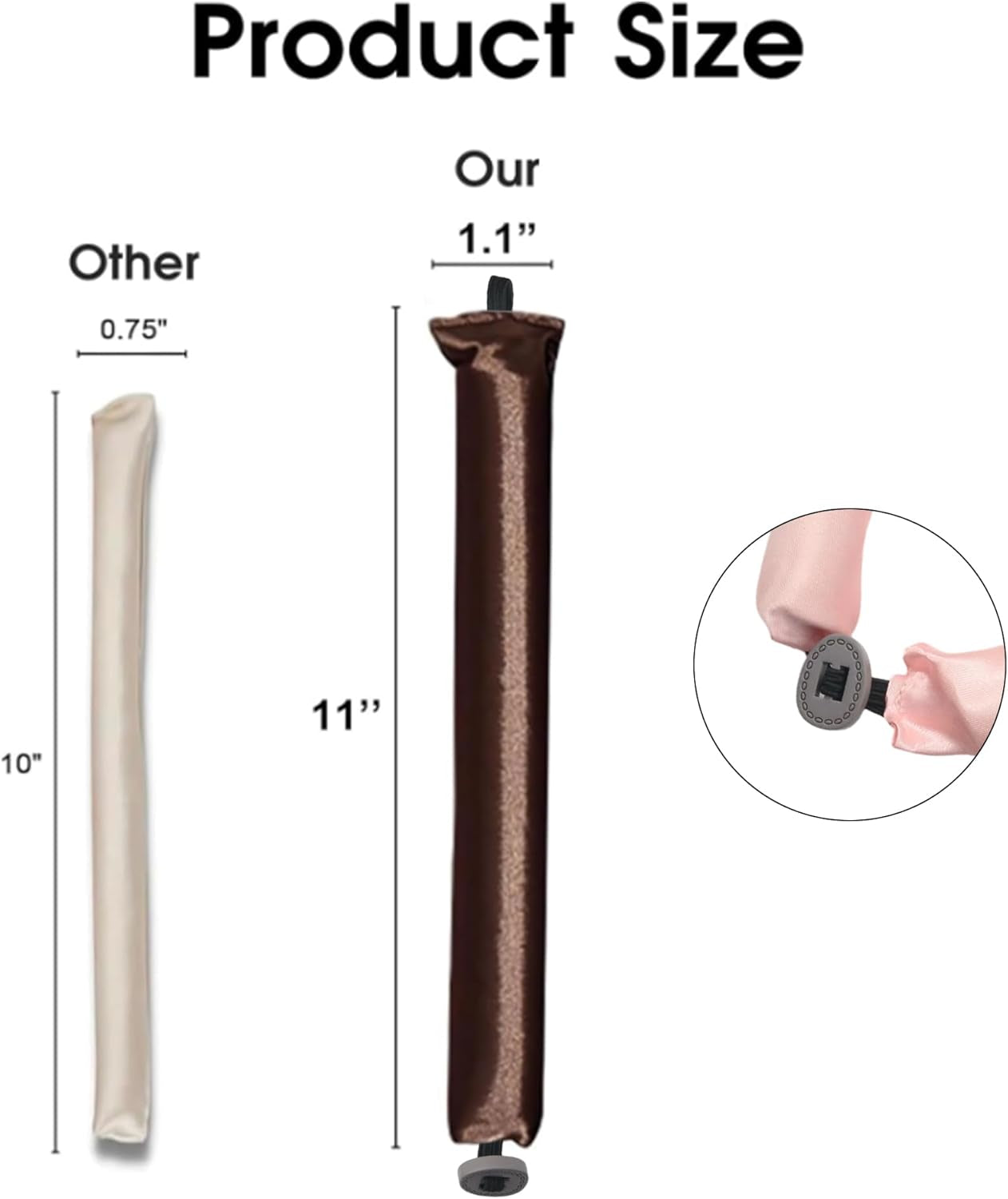 6-Pack Heatless Curling Rod Set