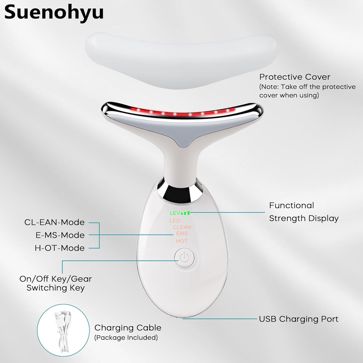7-Color LED Red Light Therapy Wand