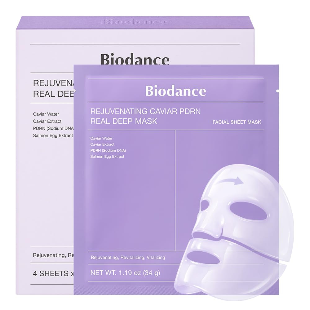 Bio-Collagen Hydrogel Face Mask Set – Overnight Hydrating Treatment, Pore Minimizing & Skin Plumping Formula, Korean-Inspired Skin Care, 4-Pack