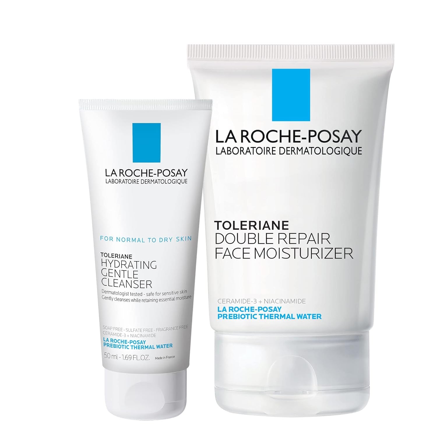Double Repair Face Moisturizer – Daily Hydrating Face Cream with Ceramides & Niacinamide, Fragrance-Free, Long-Lasting Moisture for All Skin Types