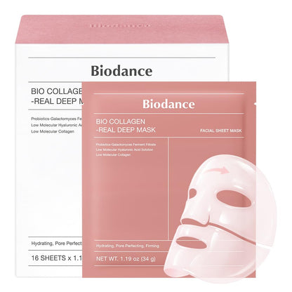 Bio-Collagen Hydrogel Face Mask Set – Overnight Hydrating Treatment, Pore Minimizing & Skin Plumping Formula, Korean-Inspired Skin Care, 4-Pack