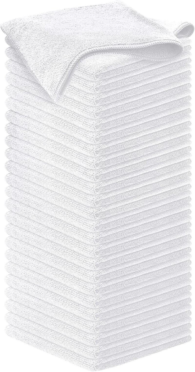 12-Pack Microfiber Cleaning Cloths - Ultra Absorbent, Streak-Free Shine, 1200 Washes - Perfect for Car Cleaning & Home Use!
