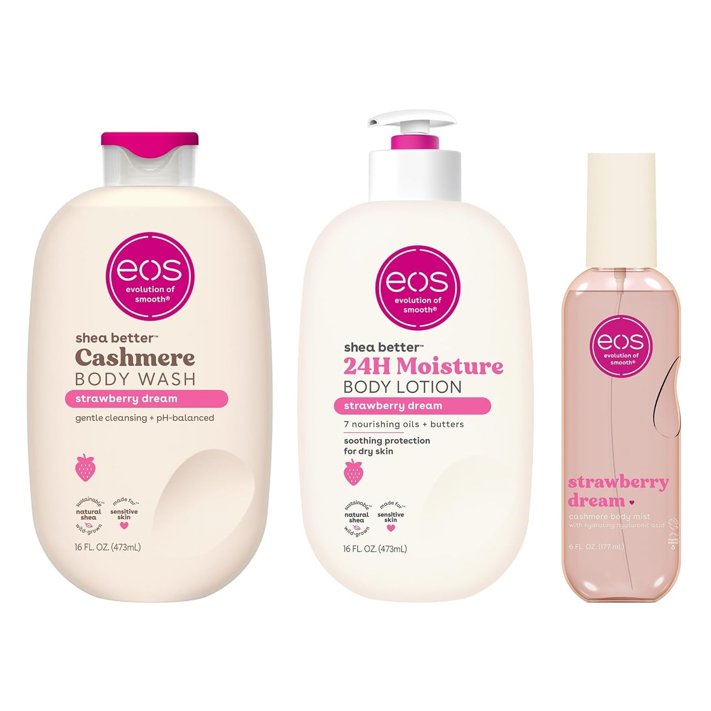 Vanilla Cashmere Body Lotion – 24-Hour Moisture with Natural Shea Butter, Lightweight & Non-Greasy Formula, Vegan Skin Care, 16 fl oz