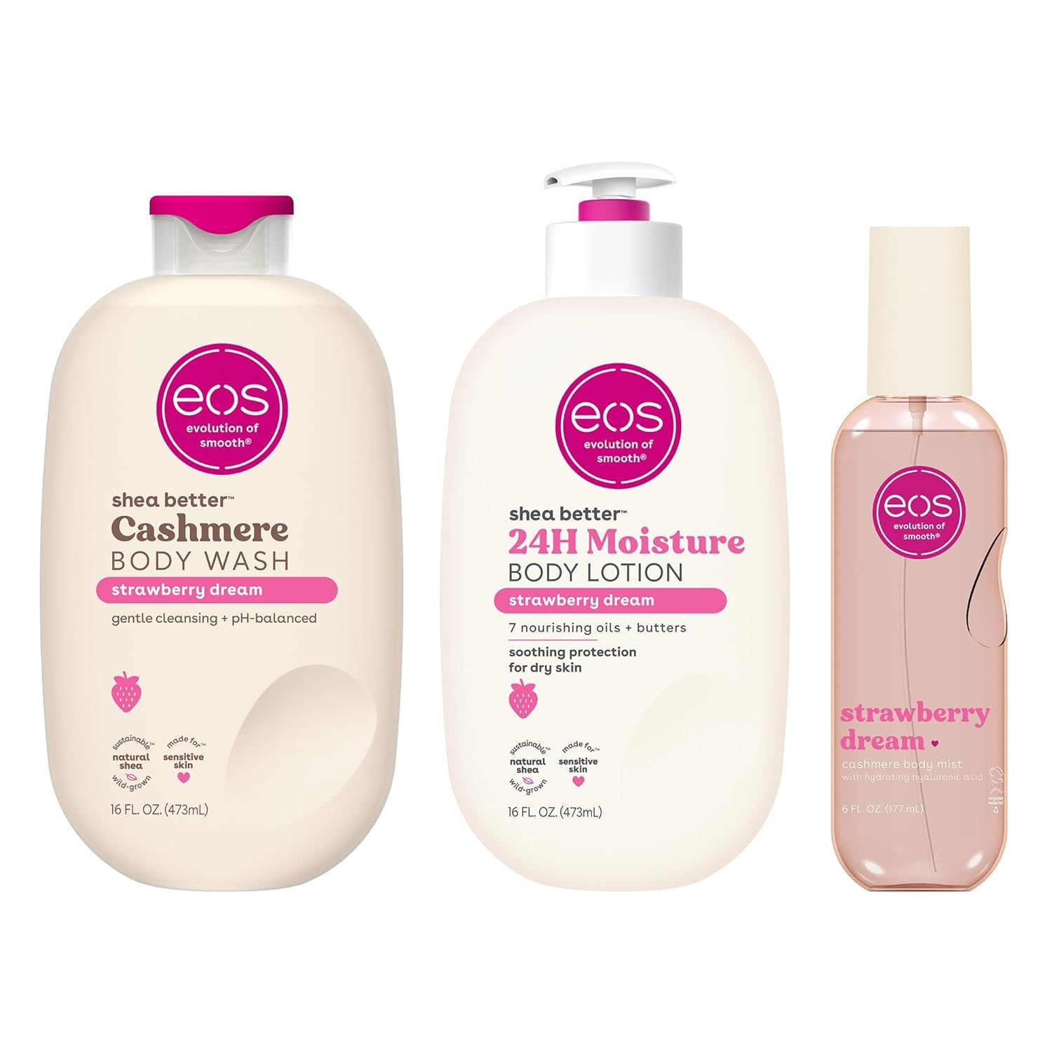 Vanilla Cashmere Body Lotion – 24-Hour Moisture with Natural Shea Butter, Lightweight & Non-Greasy Formula, Vegan Skin Care, 16 fl oz