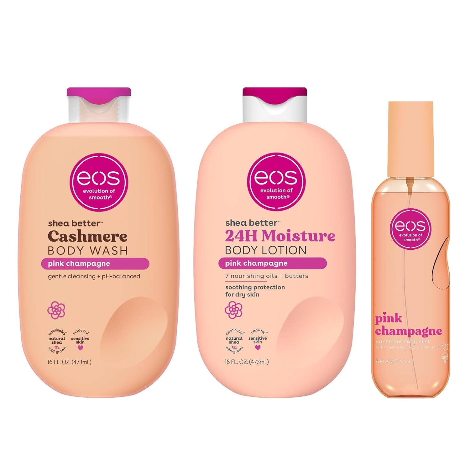 Vanilla Cashmere Body Lotion – 24-Hour Moisture with Natural Shea Butter, Lightweight & Non-Greasy Formula, Vegan Skin Care, 16 fl oz