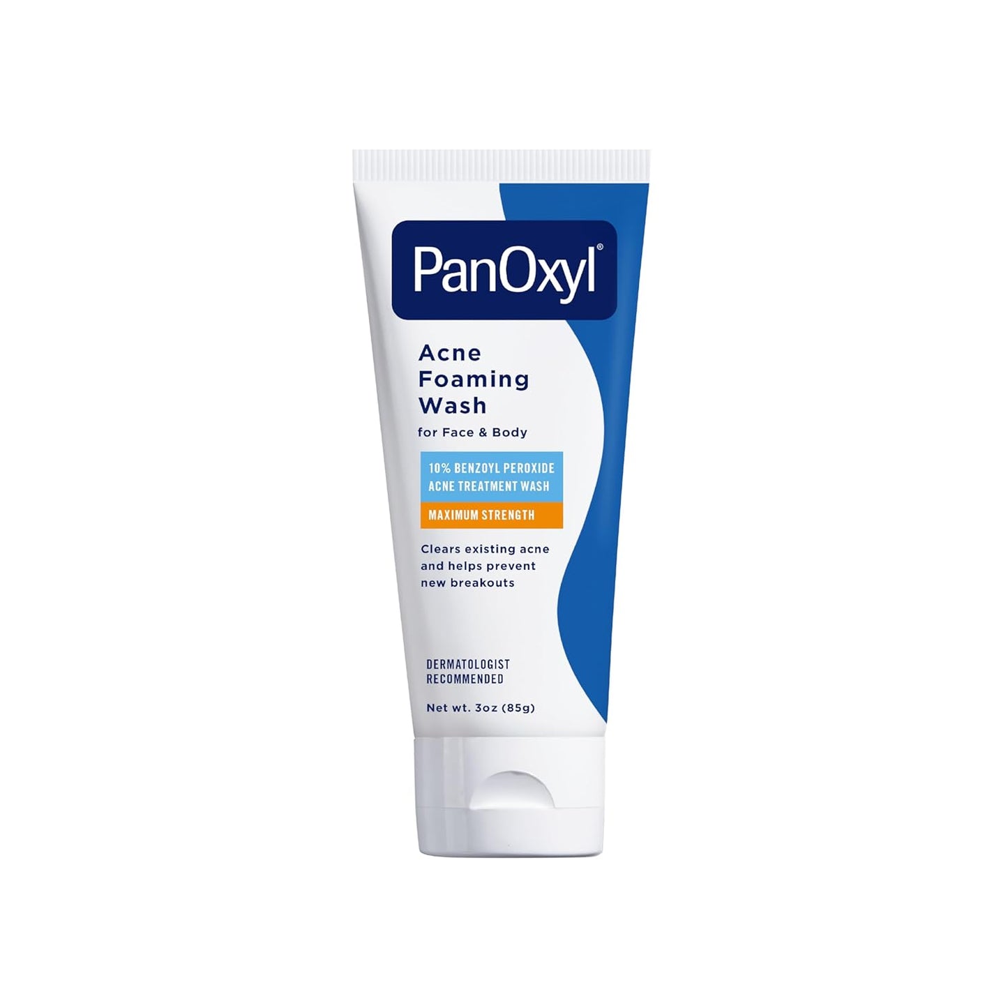 10% Benzoyl Peroxide Acne Foaming Wash, Maximum Strength, Daily Acne-Fighting Face and Body Cleanser, Face Wash to Clear, Treat and Prevent Acne Pimples and Stubborn Breakouts, 5.5 Oz Tube