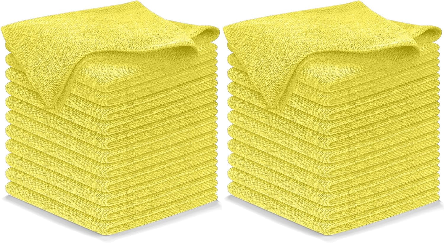 12-Pack Microfiber Cleaning Cloths - Ultra Absorbent, Streak-Free Shine, 1200 Washes - Perfect for Car Cleaning & Home Use!