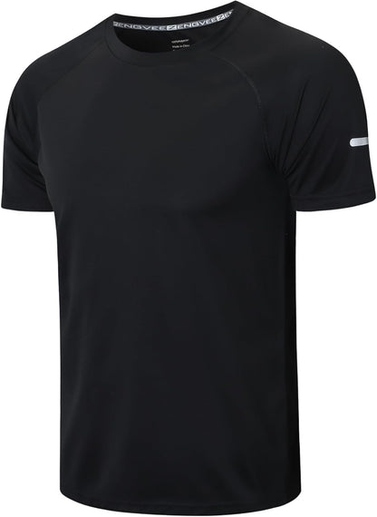 Men's Quick-Dry Mesh Athletic Workout T-Shirts - 1/3 Pack