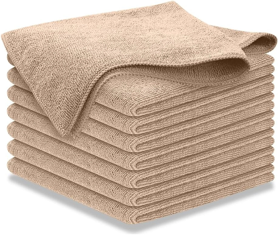 12-Pack Microfiber Cleaning Cloths - Ultra Absorbent, Streak-Free Shine, 1200 Washes - Perfect for Car Cleaning & Home Use!